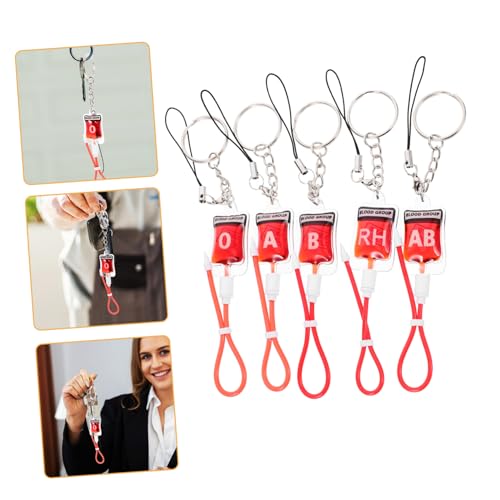 LABRIMP Kleiner Halloween Schlüsselanhänger mit Blutbeuteln aus Metall Dekorativ für Handtaschen und Partys Einzigartiges Design von LABRIMP