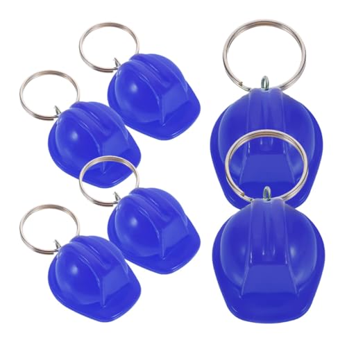LABRIMP 6 Stück Mini Sicherheitshelm Schlüsselanhänger Blau für Taschen Diy Anhänger Partygeschenke Kreative Dekoration für Schlüssel und Taschen LABRIMP 6 Stück Mini Sicherheitshelm Schlüsselanhänger Blau für Taschen Diy Anhänger Partygeschenke Kreative Dekoration für Schlüssel und Taschen von LABRIMP