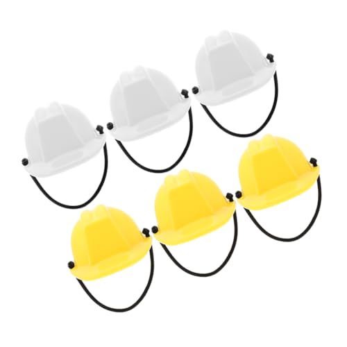 LABRIMP 6 Stück Sicherheitshelm Modell Bauarbeiterhüte für Puppen und Deko für Kreative Spielprojekte Party Accessoires und Bastelideen LABRIMP 6 Stück Sicherheitshelm Modell Bauarbeiterhüte für Puppen und Deko für Kreative Spielprojekte Party Accessoires und Bastelideen von LABRIMP