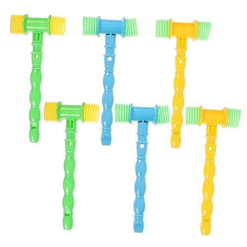 LABRIMP 6 Stück Teiliges Musik Hammer Bunte Leichte und Tragbare Hämmer Fördert Rhythmusgefühl Handmotorik und Entwicklung für Kleinkinder Zufällige Farbe Zufällige Farbe von LABRIMP