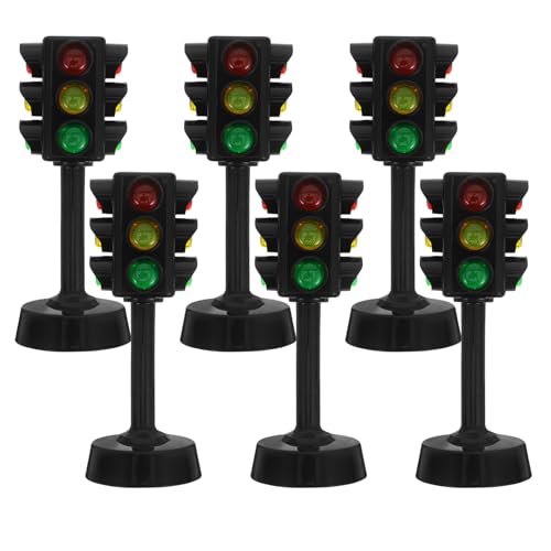 LABRIMP 6 Stück Teiliges Verkehrsampelspielzeug für Frühkindliche Verkehrserziehung Leuchtende Signallampe für Sicheres Lernen im Freien Kinderfreundliches Design für Verkehrswissen LABRIMP 6 Stück Teiliges Verkehrsampelspielzeug für Frühkindliche Verkehrserziehung Leuchtende Signallampe für Sicheres Lernen im Freien Kinderfreundliches Design für Verkehrswissen von LABRIMP