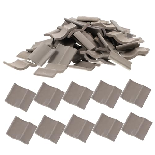 LABRIMP 60 Stück Miniatur Ziegelsteine Handgefertigte DIY Mikro Landschaft Bausteine für Sandtisch Puppenhaus Zubehör Farblich Anpassbar Langlebig für Mikrolandschaften und Bastelprojekte von LABRIMP
