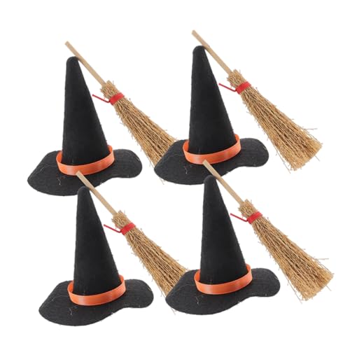 LABRIMP 8 Stück Teiliges Hexenhüte und Besen für Puppenhausdekoration Halloween Bastelzubehör Kleine Hüte für Kuchen Dekoration Vielseitig für Partys und DIY Projekte LABRIMP 8 Stück Teiliges Hexenhüte und Besen für Puppenhausdekoration Halloween Bastelzubehör Kleine Hüte für Kuchen Dekoration Vielseitig für Partys und DIY Projekte von LABRIMP