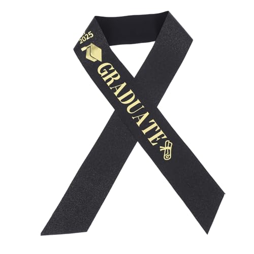 LABRIMP Abschluss Schärpe für Feier Senior Party Accessoire Satin Schulterband mit Goldfolie für Studenten Festlichkeiten und Wiederverwendbar LABRIMP Abschluss Schärpe für Feier Senior Party Accessoire Satin Schulterband mit Goldfolie für Studenten Festlichkeiten und Wiederverwendbar von LABRIMP