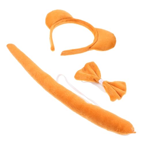 LABRIMP Bärenohren Stirnband mit Schleife und Weiches Animal Cosplay Kostümzubehör für Erwachsene Bequemes Tragen für Halloween Mottoparty Rollenspiel von LABRIMP