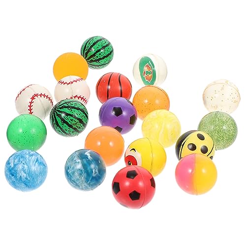 LABRIMP 20 Stück Gemischte Hüpfburgen Aus 32 Mm Gummi Zum Spielen – Stressspielzeug Im Zufälligen Stil von LABRIMP