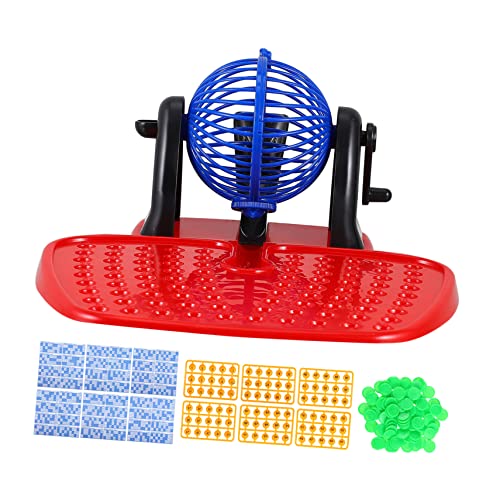LABRIMP Bingo Spielmaschine Tragbares Ziehspiel für Partys Gruppenspiele und Kinderunterhaltung Simulierte Lotteriemaschine Rot und Blau für Zuhause und Kindergarten LABRIMP Bingo Spielmaschine Tragbares Ziehspiel für Partys Gruppenspiele und Kinderunterhaltung Simulierte Lotteriemaschine Rot und Blau für Zuhause und Kindergarten von LABRIMP