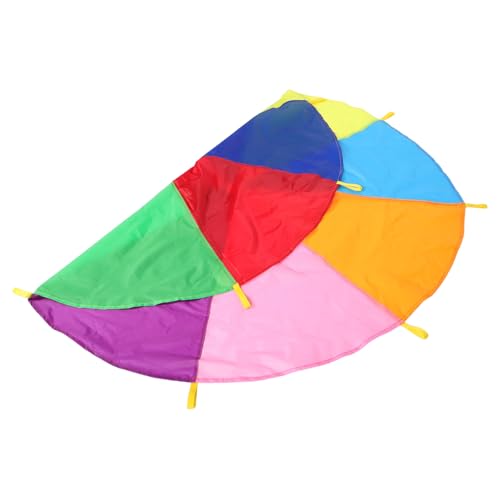 LABRIMP Buntes Fallschirm für Robustes Outdoor Gym Parachute Leicht Tragbar Fördert Teamwork und Soziale Fähigkeiten für Kindergarten Schule und Spielplatz von LABRIMP