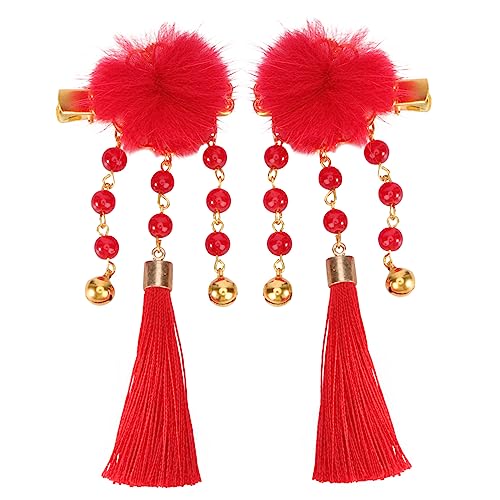 LABRIMP Chinesische Haarschleifen Haarspangen mit Quasten und Glocken Year Haarschmuck für Mädchen Traditionell Dicke Haarklammern für Frühlingsfest und Festliche Anlässe LABRIMP Chinesische Haarschleifen Haarspangen mit Quasten und Glocken Year Haarschmuck für Mädchen Traditionell Dicke Haarklammern für Frühlingsfest und Festliche Anlässe von LABRIMP