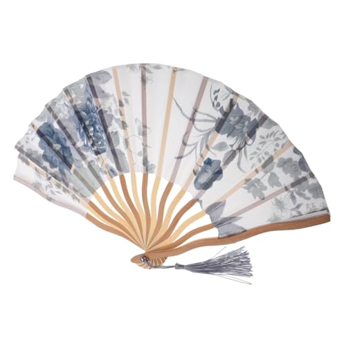 LABRIMP Faltbarer Chinesischer Handfächer aus Hochwertigem Stoff für Damen Traditioneller Fächer mit Feiner Handwerkskunst für Tanz und Dekoration Langlebig und Bequem LABRIMP Faltbarer Chinesischer Handfächer aus Hochwertigem Stoff für Damen Traditioneller Fächer mit Feiner Handwerkskunst für Tanz und Dekoration Langlebig und Bequem von LABRIMP