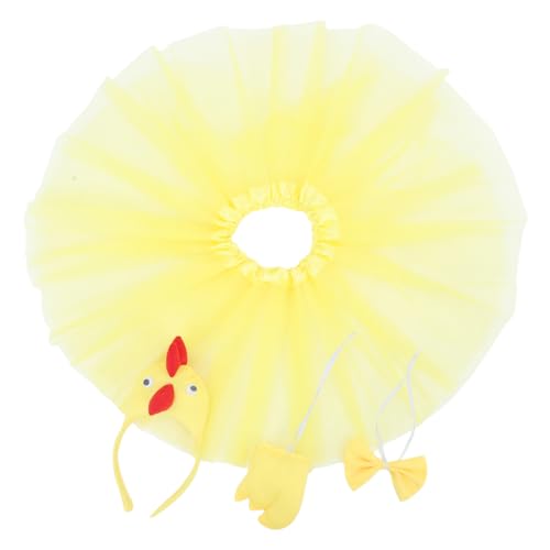 LABRIMP -stirnband Und -tutu-set 3d-tierkopfbedeckung Hahn-kostüm Für Erwachsene/Party-zubehör Thanksgiving-cosplay-outfit von LABRIMP