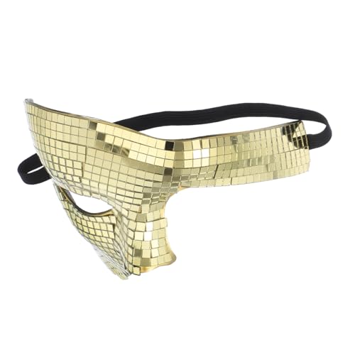 LABRIMP Halloween Gesicht Masquerade Maske Goldfarben Reflektierend Leicht für Festival Party Karneval Tanz Events Geeignet für Damen und Herren LABRIMP Halloween Gesicht Masquerade Maske Goldfarben Reflektierend Leicht für Festival Party Karneval Tanz Events Geeignet für Damen und Herren von LABRIMP