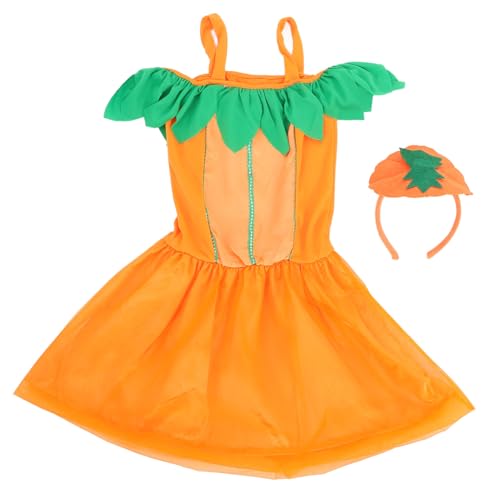 LABRIMP Halloween Kürbis Kostüm Set Damen mit Haarreif und Grünem Tüllrock Lustiges Cosplay Outfit für Halloween Party Bequemes Langlebiges Material Verkleidung für Familien und Freunde LABRIMP Halloween Kürbis Kostüm Set Damen mit Haarreif und Grünem Tüllrock Lustiges Cosplay Outfit für Halloween Party Bequemes Langlebiges Material Verkleidung für Familien und Freunde von LABRIMP