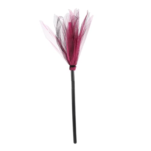 LABRIMP Hexenbesen Hexenkostüm Halloween Requisite Kehrbanner Bürste Hexen Outfit Halloween Party Frauen Harter Besen Besenstiel Kostüm Für Dekor Zaubererbesen von LABRIMP