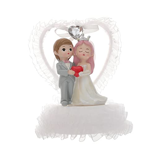 LABRIMP Hochzeitsfigur Brautpaar Dekoration aus Resin Kreative Tortenfigur für Hochzeit und Verlobung Einzigartiger Cake Topper für Unvergessliche Deko für Zuhause Büro oder Besondere LABRIMP Hochzeitsfigur Brautpaar Dekoration aus Resin Kreative Tortenfigur für Hochzeit und Verlobung Einzigartiger Cake Topper für Unvergessliche Deko für Zuhause Büro oder Besondere von LABRIMP