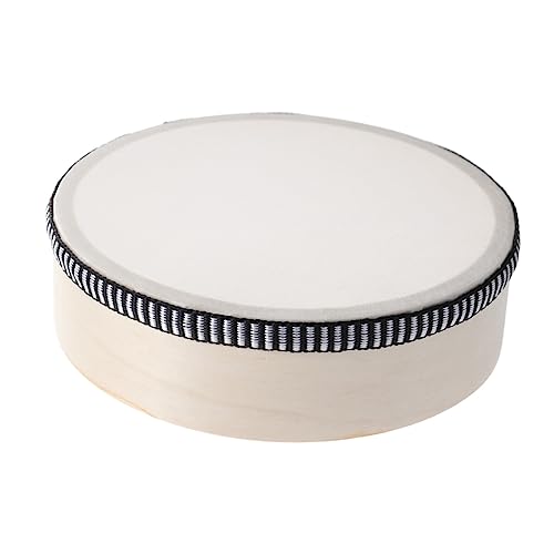 LABRIMP Holztrommel Tamburin Instrument Für Junge Mädchen Handgehaltene Orff-musikinstrumente Naturholz Babytrommel Kindertamburin Percussion-musikspielzeug Für Teamspiel Und Partys von LABRIMP