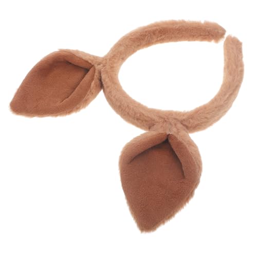 LABRIMP Känguru Ohren Stirnband Damen Leichtes Tier Ohr Haarband Karnevalskostüm Party Accessoire Modisches Kopfbedeckung Geschenkideen von LABRIMP