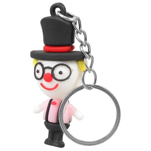 LABRIMP Kleiner Clown Schlüsselanhänger Dekorativer Anhänger für Taschen Geldbeutel und Rucksäcke Lustiger Clown Schlüsselring für Partys und Robuster und Leichter Schlüsselhalter von LABRIMP