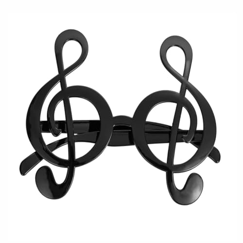LABRIMP Kreative Notenbrille Lustige und Schöne Partybrille für Festivals Konzerte und Feiern Schwarz für Kostüme und Veranstaltungen von LABRIMP