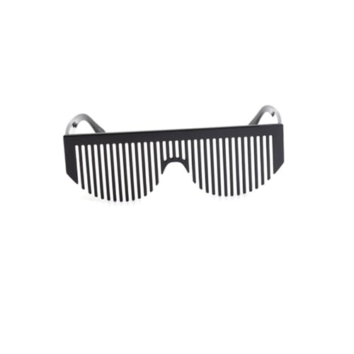 LABRIMP Kreative Party Brille mit Kamm Design Lustige Brillen für Feiern Prank Requisiten Schwarze Sonnenbrille für Männer und Frauen für Outdoor Aktivitäten und Besondere Anlässe von LABRIMP