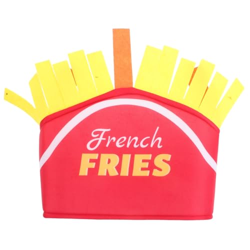 LABRIMP Leichtgewichtige Pommes Frites Mütze für Cosplay und Thanksgiving Party Lustige Fast Food Kopfbedeckung mit Auffälligem Design Vielseitig Einsetzbar für Kostümfeste und LABRIMP Leichtgewichtige Pommes Frites Mütze für Cosplay und Thanksgiving Party Lustige Fast Food Kopfbedeckung mit Auffälligem Design Vielseitig Einsetzbar für Kostümfeste und von LABRIMP