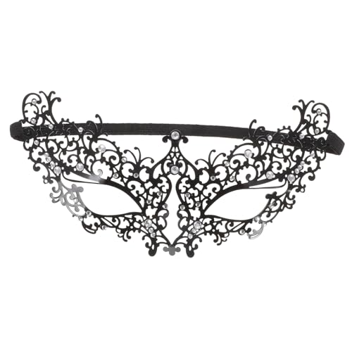 LABRIMP Metal Halbgesichtsmaske Damen Halloween Party Dekorative Maske aus Metall Kunst Stilvoll für Karneval Cosplay Festveranstaltungen von LABRIMP