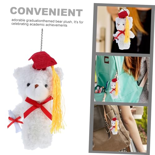 LABRIMP Mini Abschlussbär Plüsch mit Doktorhut College Graduation Stofftier Einzigartiges Abschiedsgeschenk und DIY Partydeko für Abschlussfeier Weißer LABRIMP Mini Abschlussbär Plüsch mit Doktorhut College Graduation Stofftier Einzigartiges Abschiedsgeschenk und DIY Partydeko für Abschlussfeier Weißer von LABRIMP