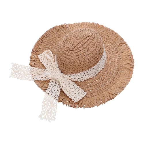 LABRIMP Mini Strohhut mit Spitze Miniatur Geflochtener Strohhut für Puppen und Haustiere Vielseitige DIY Bastelaccessoires Langlebig und Elegant für Puppenhausdekoration LABRIMP Mini Strohhut mit Spitze Miniatur Geflochtener Strohhut für Puppen und Haustiere Vielseitige DIY Bastelaccessoires Langlebig und Elegant für Puppenhausdekoration von LABRIMP