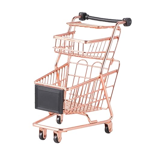 LABRIMP Mini Zwei Einkaufswagen aus Simulations Trolley für Gold Lernspielzeug für Junge Mädchen Fördert Fantasie und Farberkennung LABRIMP Mini Zwei Einkaufswagen aus Simulations Trolley für Gold Lernspielzeug für Junge Mädchen Fördert Fantasie und Farberkennung von LABRIMP