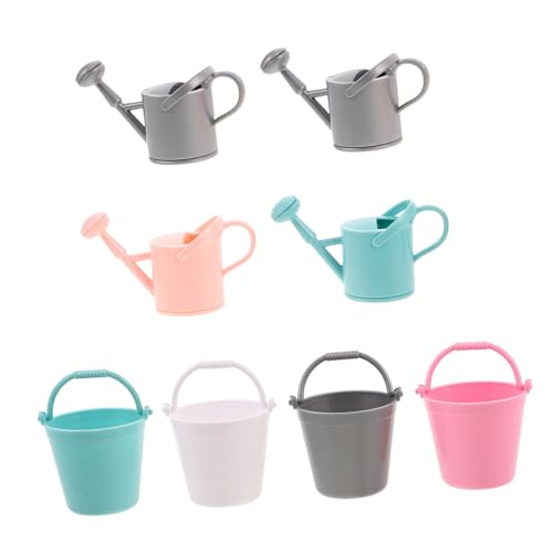 LABRIMP Miniatur Gießkanne Leichtes Gartenwerkzeug für Bunte Mini Bewässerungskanne für Blumen Gießen Rollenspiel Dekoration Farben Gemischt Fördert Kreativität und Naturerfahrung von LABRIMP