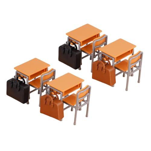 LABRIMP Miniatur Schulmöbel Miniatur Tisch Stuhl Modell für Puppenhaus Klassenzimmer Dekoration Lernspielzeug Zubehör LABRIMP Miniatur Schulmöbel Miniatur Tisch Stuhl Modell für Puppenhaus Klassenzimmer Dekoration Lernspielzeug Zubehör von LABRIMP