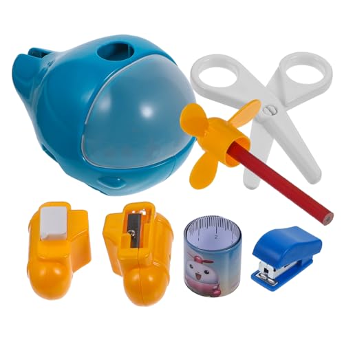 LABRIMP Multifunktionales DIY Schulbedarf Flugzeug Lernspielzeug mit Stiftset Blau Pädagogisch Geeignet für Jungen Mädchen LABRIMP Multifunktionales DIY Schulbedarf Flugzeug Lernspielzeug mit Stiftset Blau Pädagogisch Geeignet für Jungen Mädchen von LABRIMP