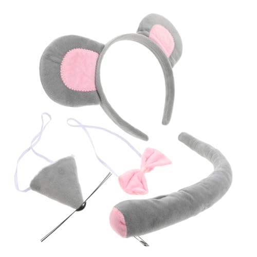 LABRIMP Niedliches Kostüm Set Teilig mit Stirnband Schleife und Nase für Cosplay Party Geburtstag Karneval Zubehör von LABRIMP