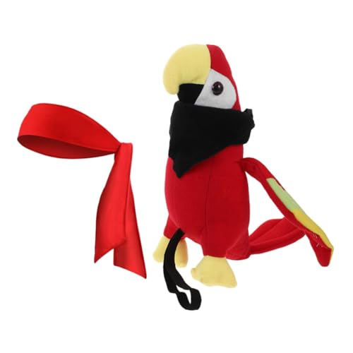 LABRIMP Einzigartiger Piratenpapagei auf Der Schulter Cosplay-zubehör Bandana Halloween-Party-zubehör von LABRIMP