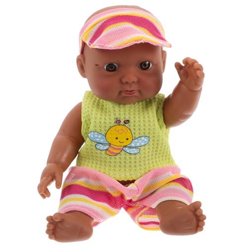 LABRIMP Realistische Babypuppe aus Weichem Vinyl Authentische Mini Puppe für Realistische Afrikanische Merkmale Ausstellen LABRIMP Realistische Babypuppe aus Weichem Vinyl Authentische Mini Puppe für Realistische Afrikanische Merkmale Ausstellen von LABRIMP