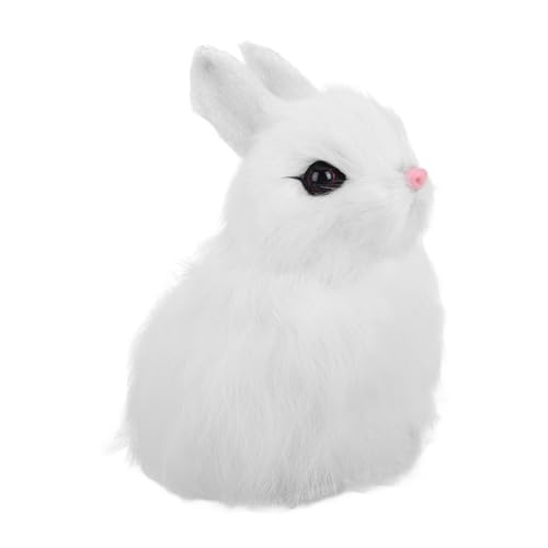 LABRIMP Realistisches Kleines Kaninchen Modell Lebensechtes Plüsch Bunny Simulation Pädagogisches Hasenmodell für Biologieunterricht Detailgetreu Robust Geeignet für Grundschule und von LABRIMP