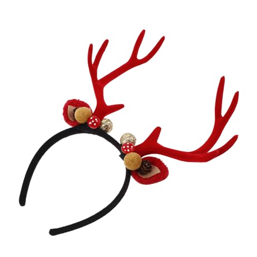 LABRIMP Rentiergeweih, Weihnachts-stirnband, Haarreifen, Hirschohren Für Neujahr, Mit Tannenzapfen-charms, Haarbänder, Niedlicher Weihnachts-haarschmuck, Urlaub, Party, Kostüm, LABRIMP Rentiergeweih, Weihnachts-stirnband, Haarreifen, Hirschohren Für Neujahr, Mit Tannenzapfen-charms, Haarbänder, Niedlicher Weihnachts-haarschmuck, Urlaub, Party, Kostüm, von LABRIMP