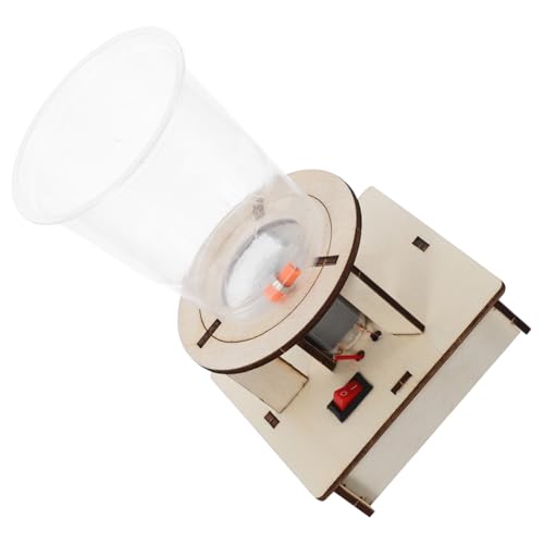 LABRIMP Stem Experimentierkasten für Holzpuzzle mit Elektrischem Wasserdrehwirbel Modell Sicherer DIY Wissenschaftsbausatz zur Realistischen Tornado Simulation und Spielerischem Lernen von LABRIMP