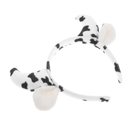 LABRIMP Süßes Kuhhörner Stirnband für Bauernhof Kostüm Hübsches Haarreif Accessoire mit Niedlichen Hörnern Vielseitig für Party Cosplay und Alltag Modisch und Bequem von LABRIMP