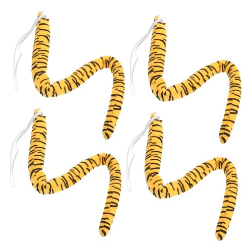 LABRIMP Tiger Tail Kostüm Accessoire für Realistischer Plüsch Tiger Robustes Tier Cosplay für Faschingskostüm Halloween Bühnenauftritte und Tierkostüm Partys von LABRIMP