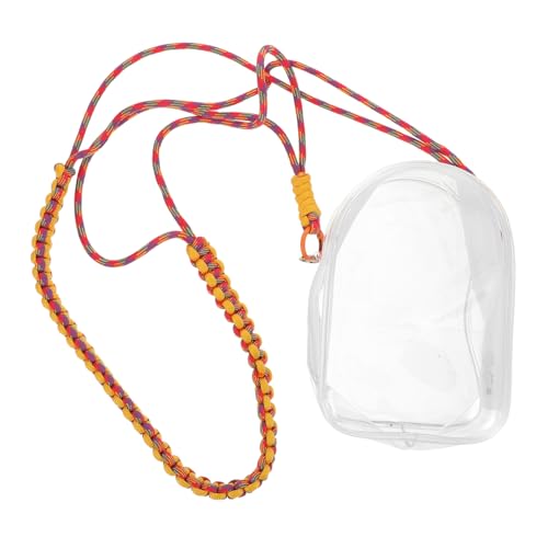 LABRIMP Transparente Puppentragetasche mit Geflochtenem Trageband PVC-Material Sicherer Stauraum und Platzsparendes Design Reisetauglich für Mini-Figuren und Sammlerstücke von LABRIMP