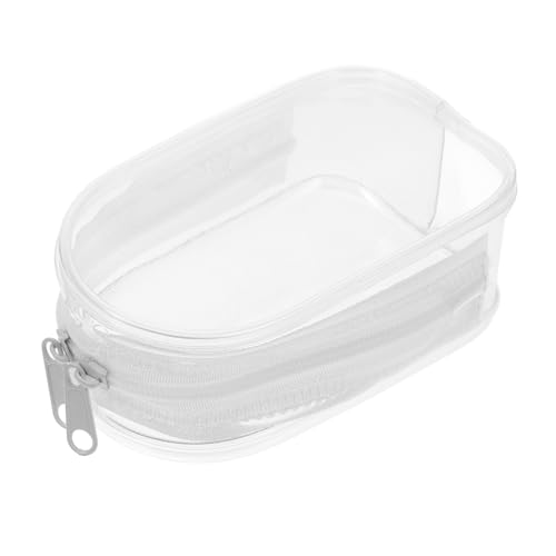 LABRIMP Transparente Tragbare Action Figuren Tasche mit Schlüsselanhänger PVC Display Case mit Reißverschluss Vielseitige Aufbewahrungstasche für Puppen und Kleine Sammlerobjekte Leicht von LABRIMP