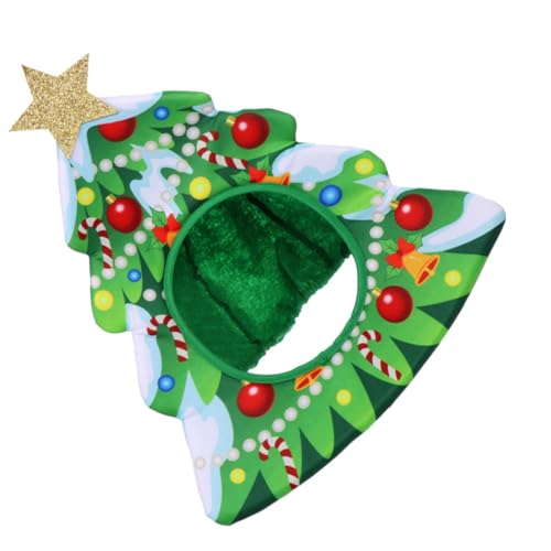 LABRIMP Weihnachtsmütze Weihnachtsbaum Kopfschmuck Cosplay Headpiece Leicht Atmungsaktiv für Party Festival Dekorativ Festlich und Komfortabel von LABRIMP