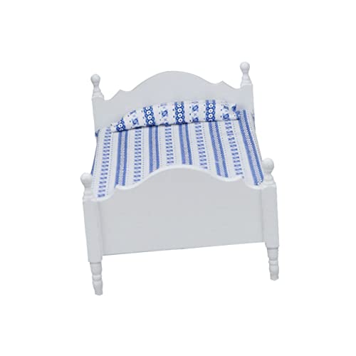 LABRIMP Weißes Einzelbett Miniatur-Bett-Spielzeug Kleines Möbelmodell Über Dem Bettdekor Spielhaus-Bett-Statue Mini-hausbett Einzelbett-Modell Miniatur-einzelbett Stoff Das Bett Ornamente LABRIMP Weißes Einzelbett Miniatur-Bett-Spielzeug Kleines Möbelmodell Über Dem Bettdekor Spielhaus-Bett-Statue Mini-hausbett Einzelbett-Modell Miniatur-einzelbett Stoff Das Bett Ornamente von LABRIMP