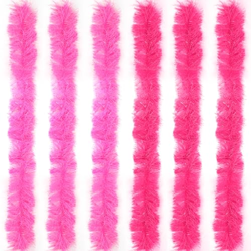 LACGO Federboas, flauschige Boa-Dekorationen, Verkleidung für Damen, Kostüm für Mädchen, zum Tanzen, 6-pink, Pack of 6 Feather Boas LACGO Federboas, flauschige Boa-Dekorationen, Verkleidung für Damen, Kostüm für Mädchen, zum Tanzen, 6-pink, Pack of 6 Feather Boas von LACGO
