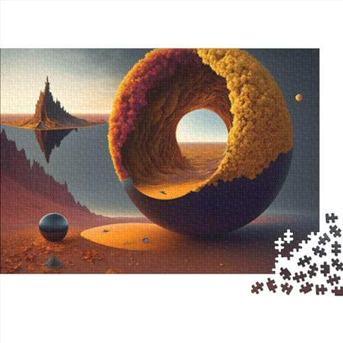 1000-teiliges Puzzle „Herbst auf dem Mars“ für Erwachsene, lustiges Dekorationsspielzeug, Denkspiel, Stressabbau-Spielzeug, Bildungsspiel, 1000 Teile (75 x 50 cm) von LACOXA