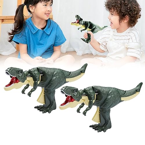 LACOXA BiteFury The T-REX, Trigger The T-REX, Fun Interactive Dinosaur Grabber Toy, Squeeze Trigger for Movable Body Parts, Cool Toy Gifts for Kids Birthdays or Christmas (Without Sound Effects,2pcs) von LACOXA