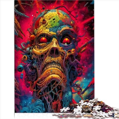 Puzzle 1000 Teile Holzpuzzle Weltraummonster Puzzles Erwachsene Kreatives Puzzle Geburtstagsgeschenk Puzzle für Jugendliche und Erwachsene 1000 Teile (75 x 50 cm) von LACOXA