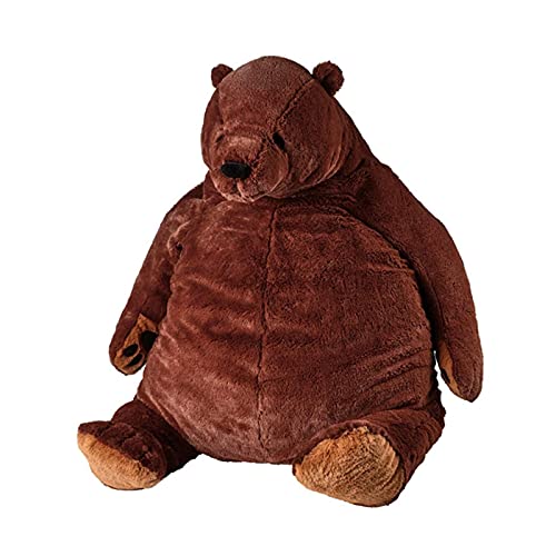 LAD Riesiger brauner Bär Plüschtier, lebensechte D-Jungelskog, Valentinstag, Heimdekoration, Geburtstagsgeschenk, für Kinderbär (Braun, 60 cm) von LAD