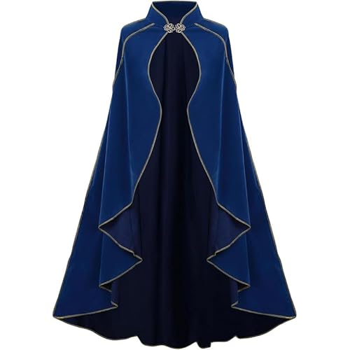 LAEMILIA Mittelalter Umhang Frauen Hexen Umhang Erwachsene Samt Gothic Vampir Outfit Renaissance Fair Kostüm Weihnachten Karneval Verkleidung Einheitsgröße von LAEMILIA